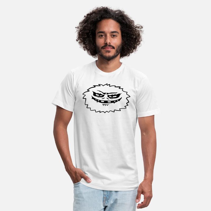 Cartoon hairy evil monster