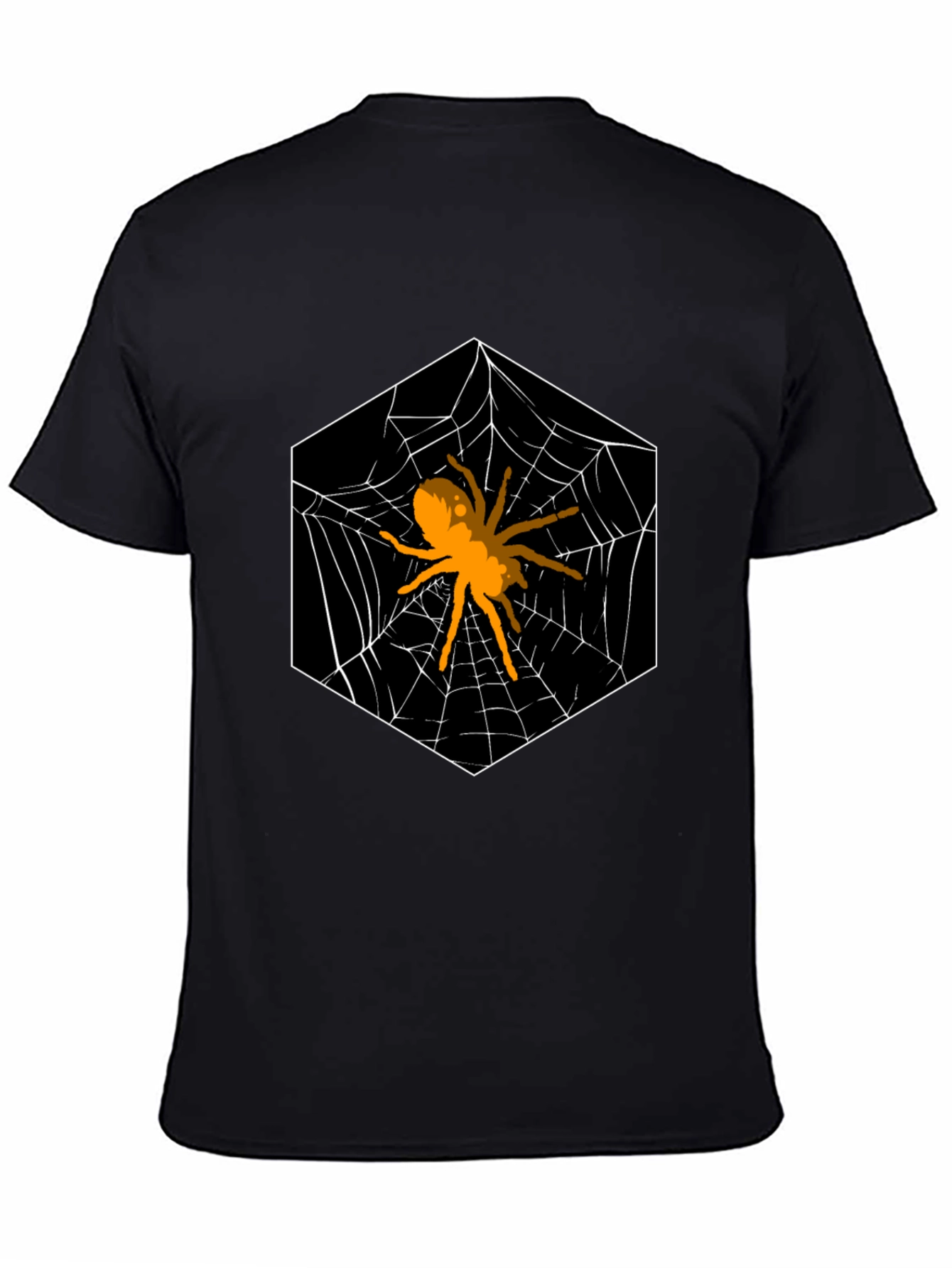 Spider Web Hexagon Graphic T-Shirt