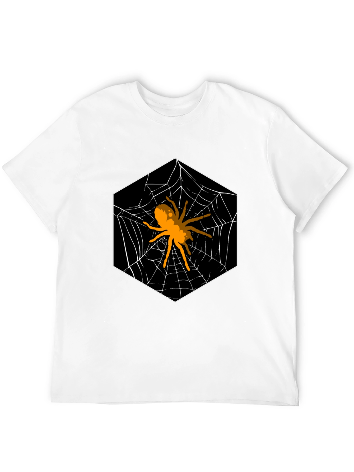 Spider Web Hexagon Graphic T-Shirt