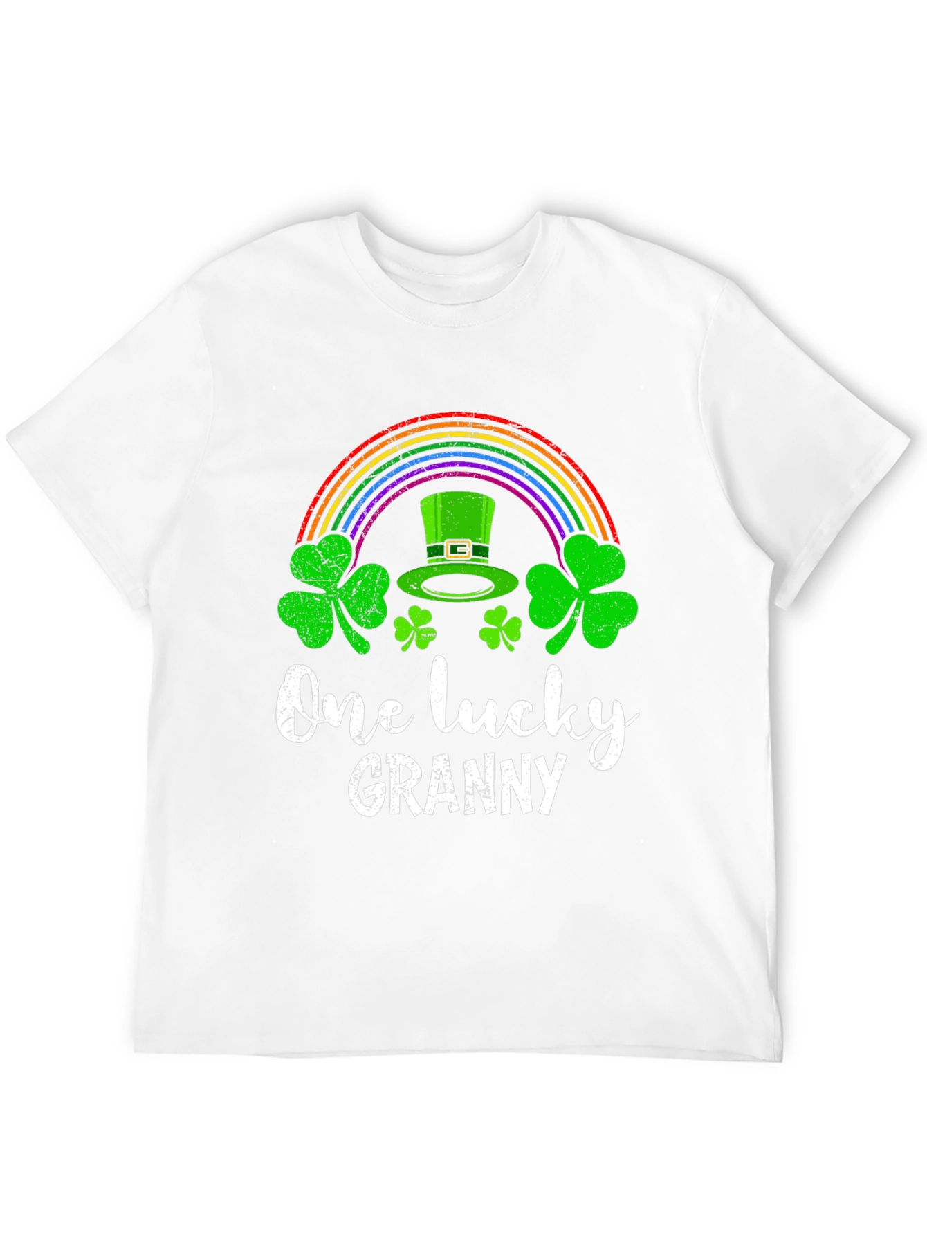 Lucky Granny T-Shirt St. Patricks Day Rainbow Shamrock