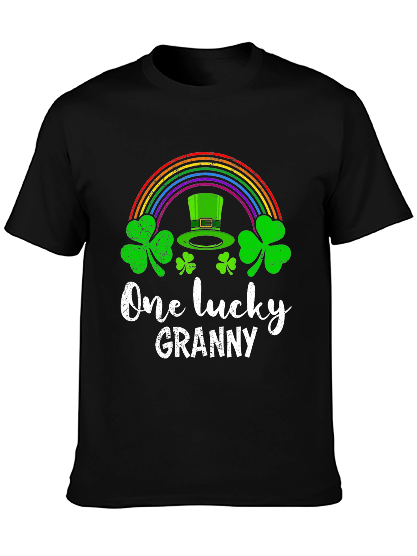 Lucky Granny T-Shirt St. Patricks Day Rainbow Shamrock