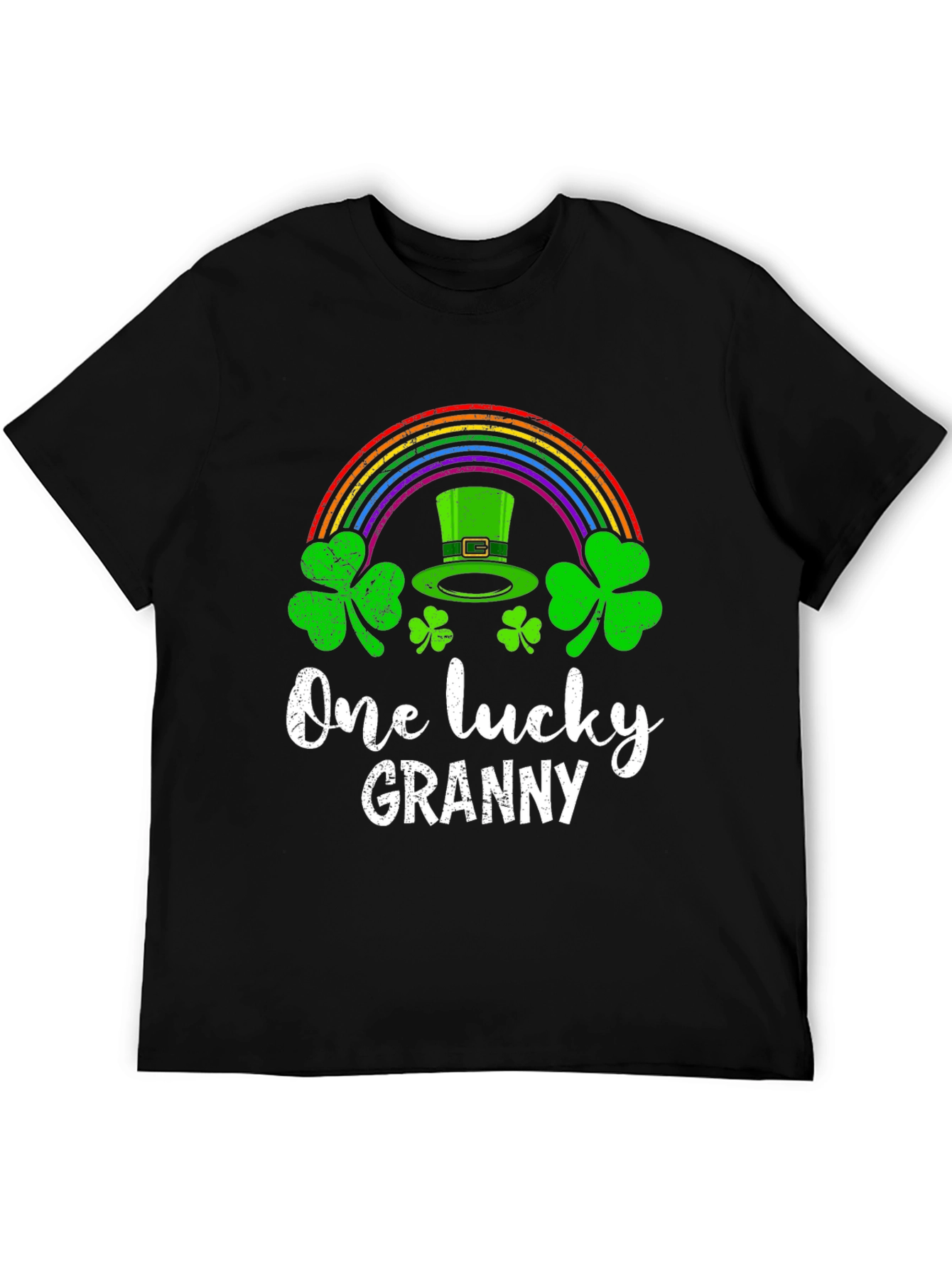 Lucky Granny T-Shirt St. Patricks Day Rainbow Shamrock