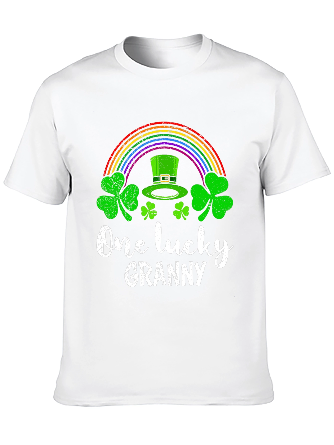 Lucky Granny T-Shirt St. Patricks Day Rainbow Shamrock