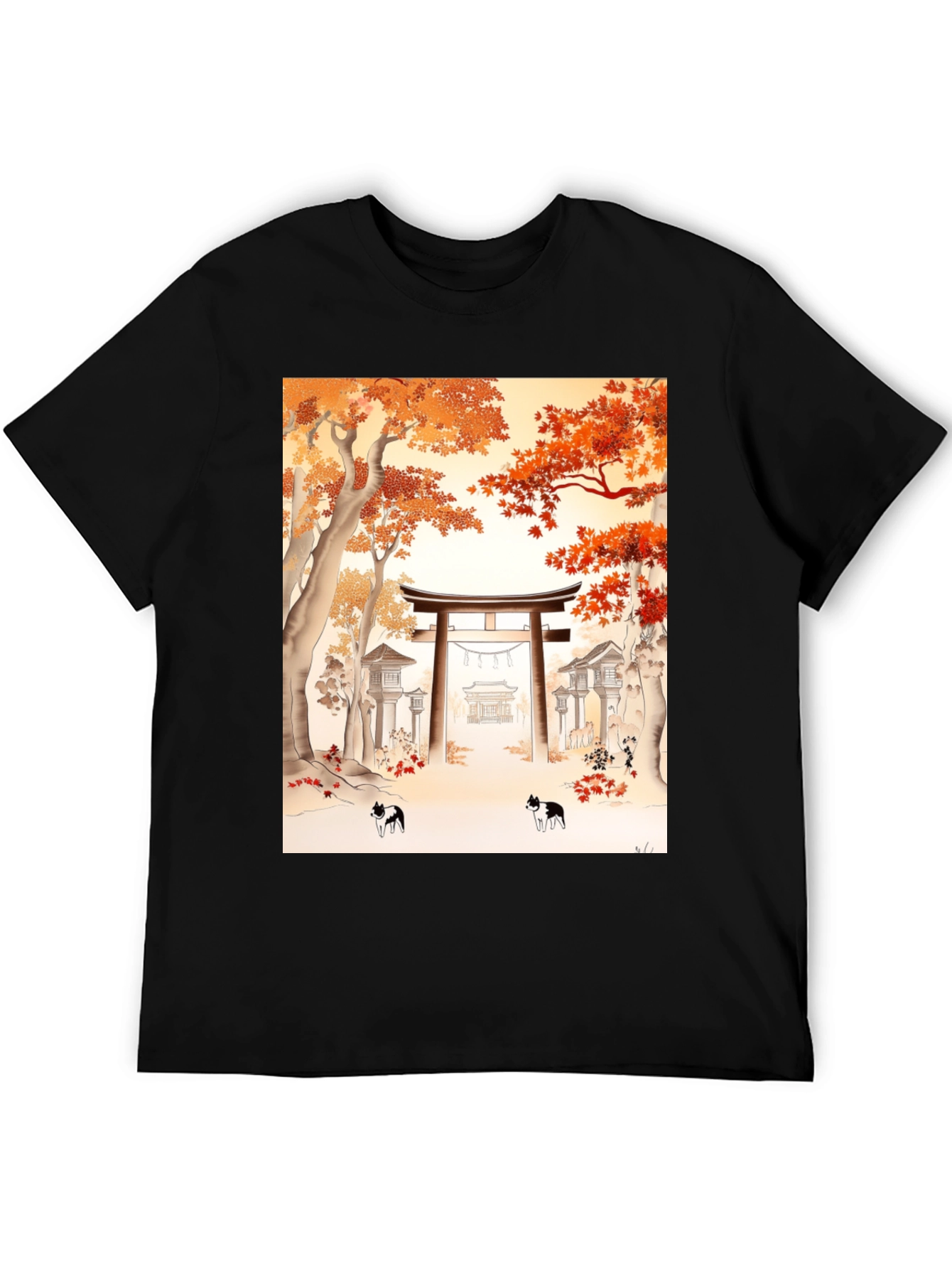 Japanese Autumn Cats T-Shirt