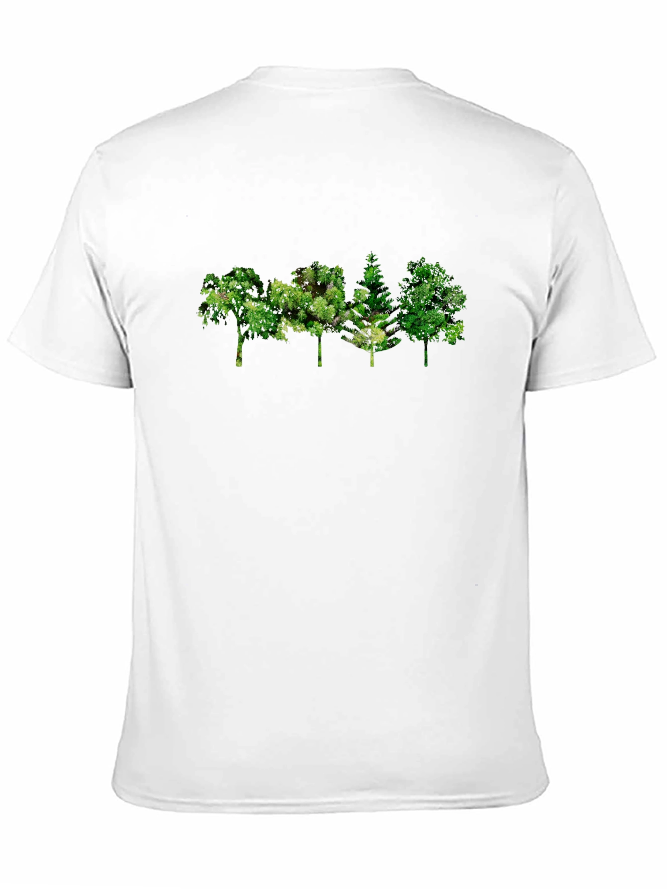 Mens Black Tree Graphic Tee - Nature Inspired Design