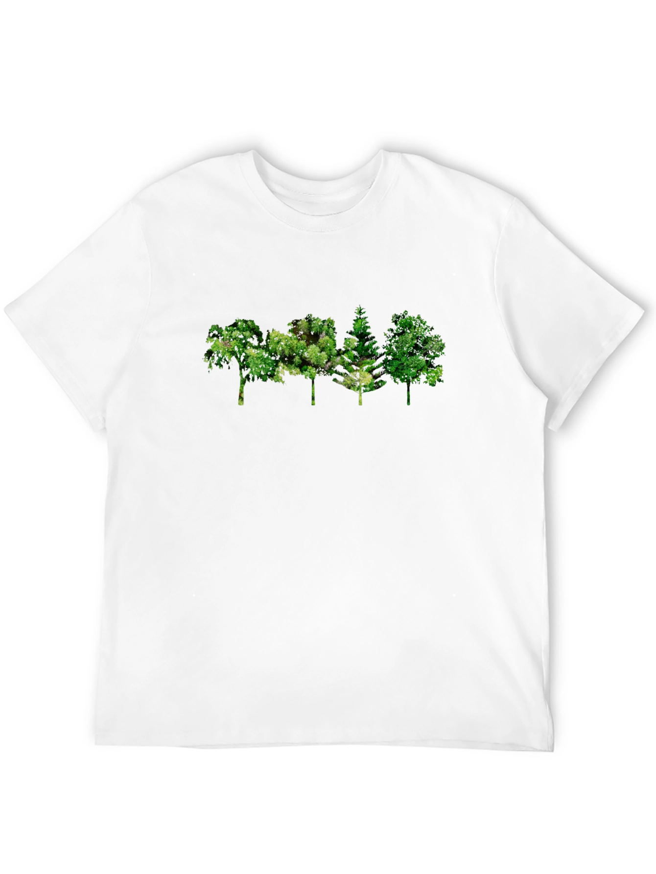 Mens Black Tree Graphic Tee - Nature Inspired Design