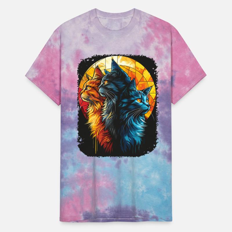 Charming Cat Duo with Moon for a Cat Lover