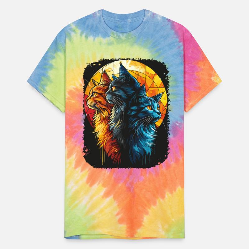 Charming Cat Duo with Moon for a Cat Lover