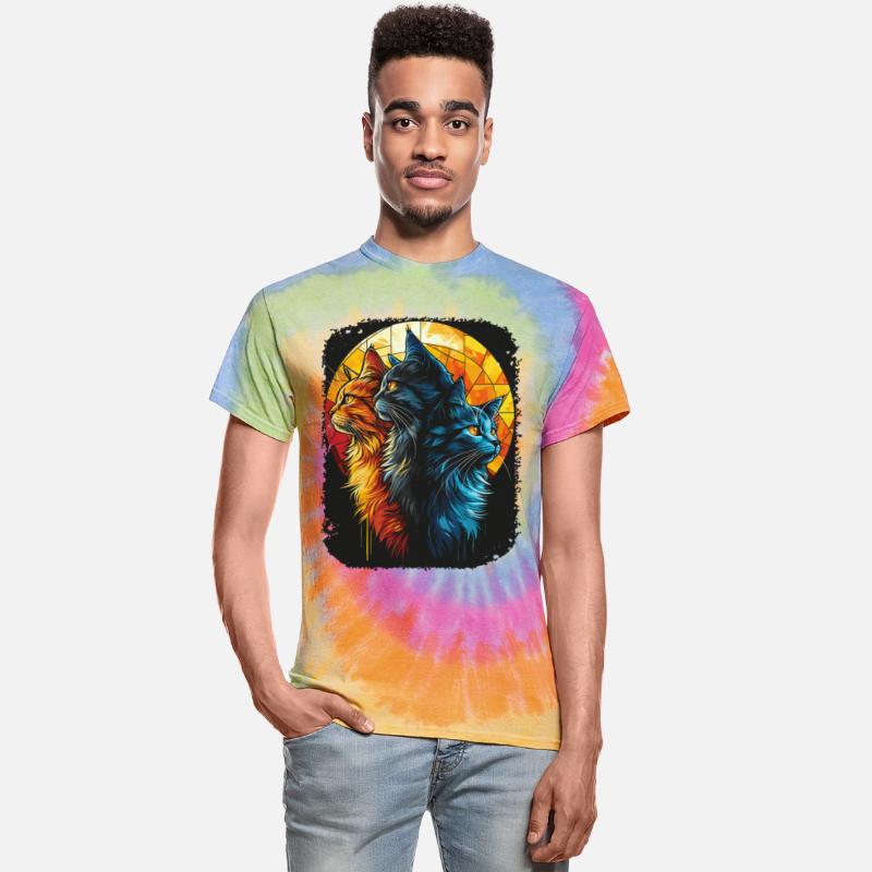 Charming Cat Duo with Moon for a Cat Lover