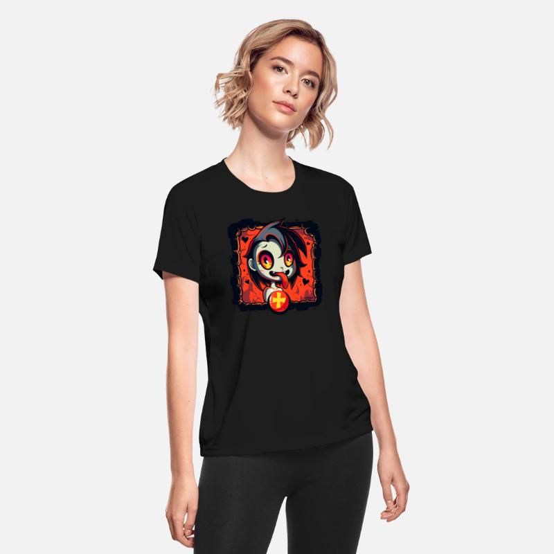 Cheeky Cartoon Girl in Hell