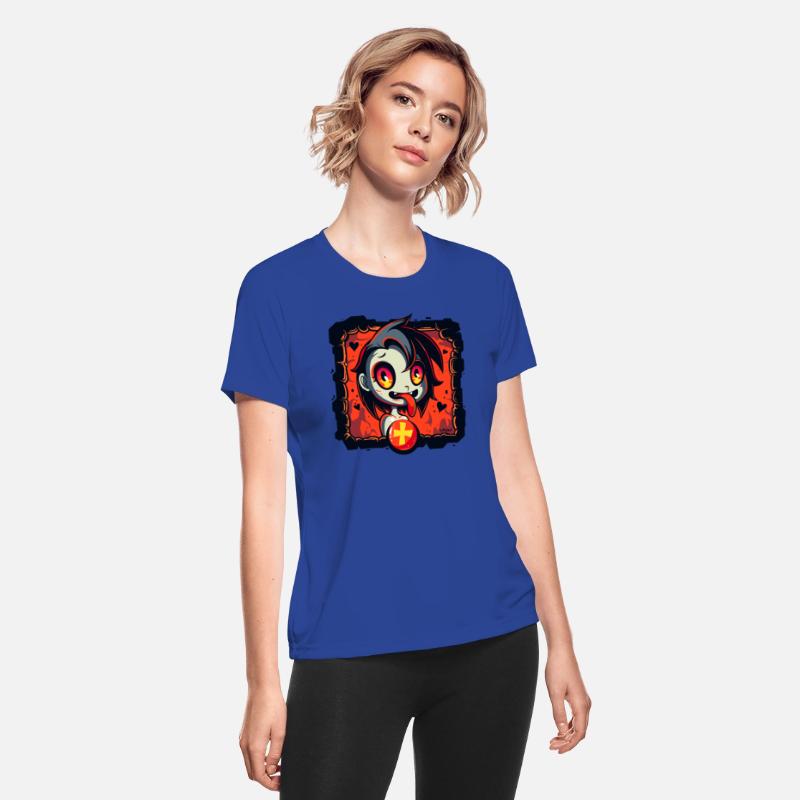 Cheeky Cartoon Girl in Hell