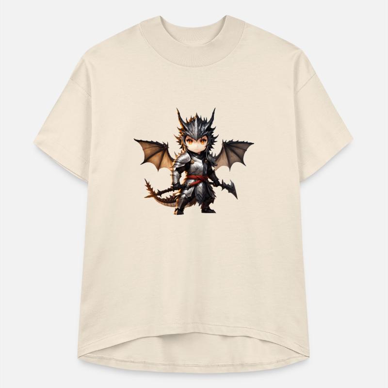 Chibi dragonwarrior Front Pose in Full armor