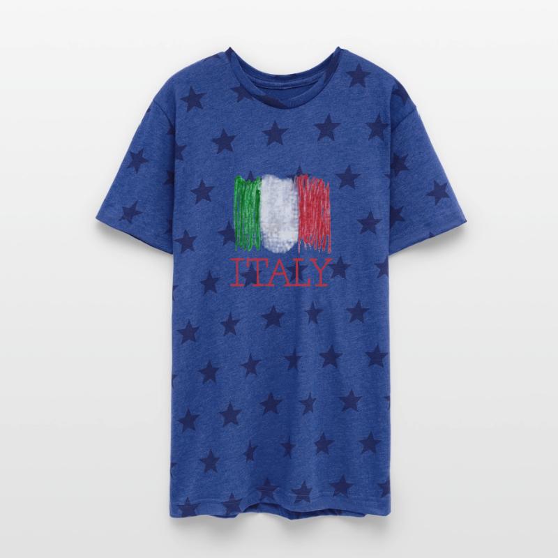 Child like Crayon Illustration Of The Italian Flag