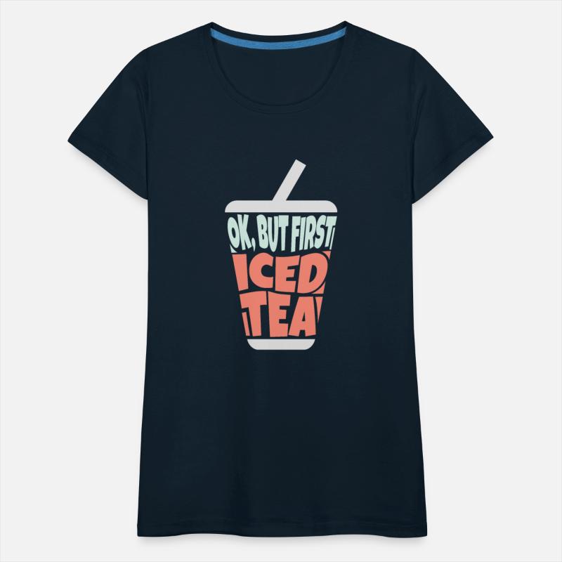 Chilled Perfection: Iced Tea Text Cup Shaped