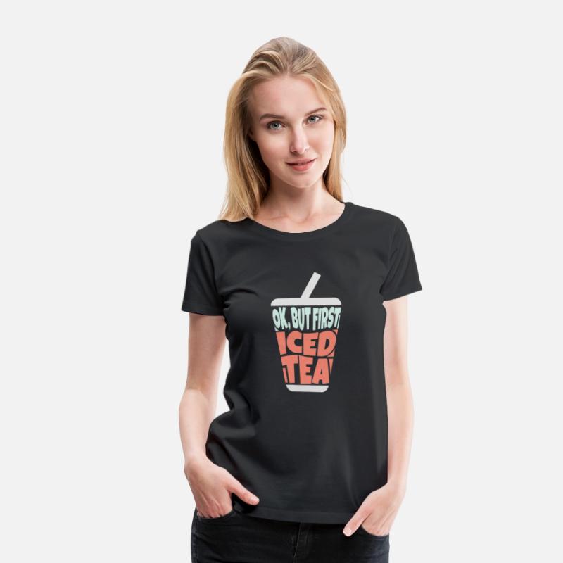 Chilled Perfection: Iced Tea Text Cup Shaped