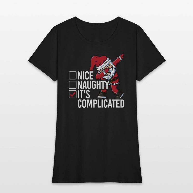 Christmas Nice Naughty It's Complicated Santa
