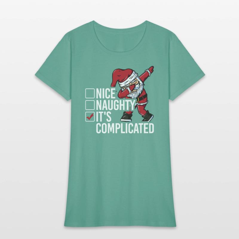 Christmas Nice Naughty It's Complicated Santa
