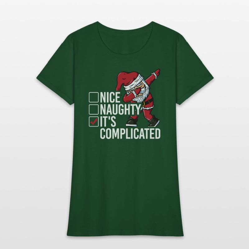 Christmas Nice Naughty It's Complicated Santa