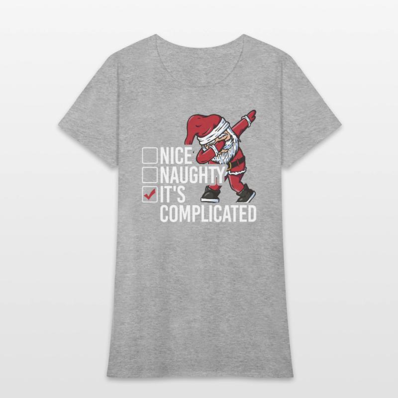 Christmas Nice Naughty It's Complicated Santa