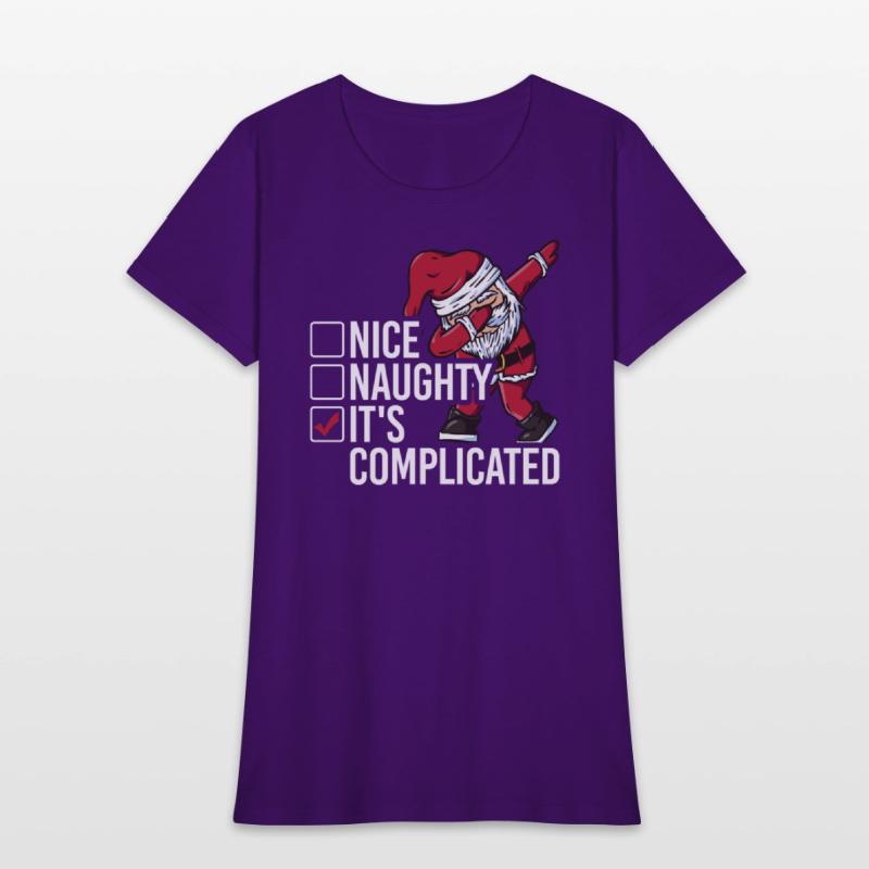 Christmas Nice Naughty It's Complicated Santa