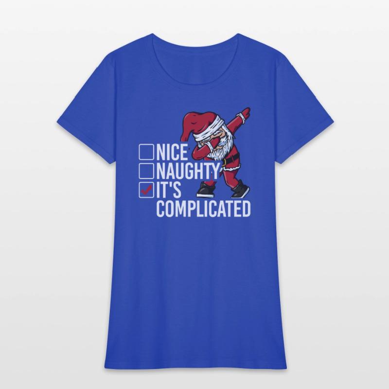 Christmas Nice Naughty It's Complicated Santa
