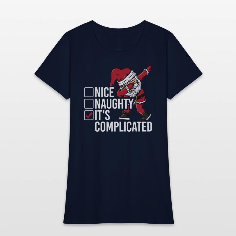 Christmas Nice Naughty It's Complicated Santa