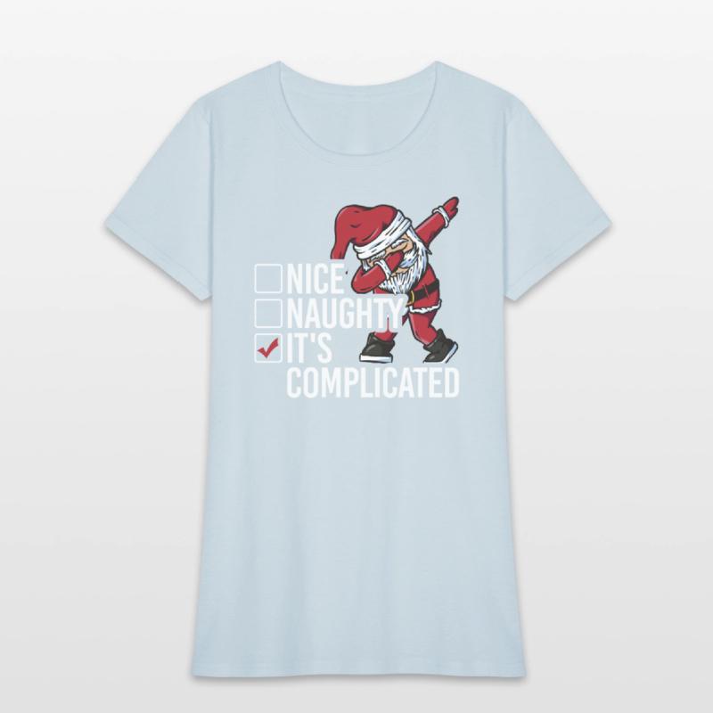 Christmas Nice Naughty It's Complicated Santa
