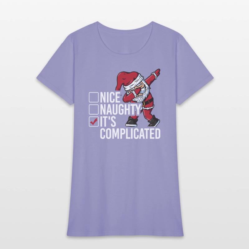 Christmas Nice Naughty It's Complicated Santa