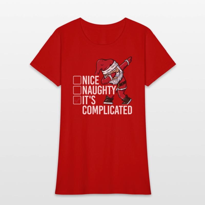 Christmas Nice Naughty It's Complicated Santa