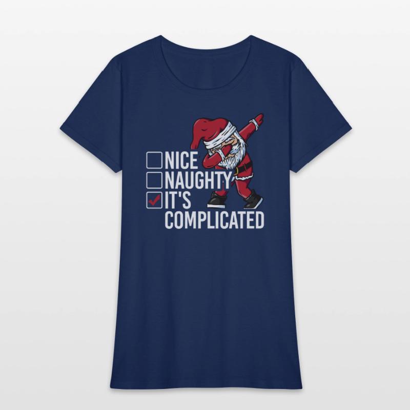 Christmas Nice Naughty It's Complicated Santa
