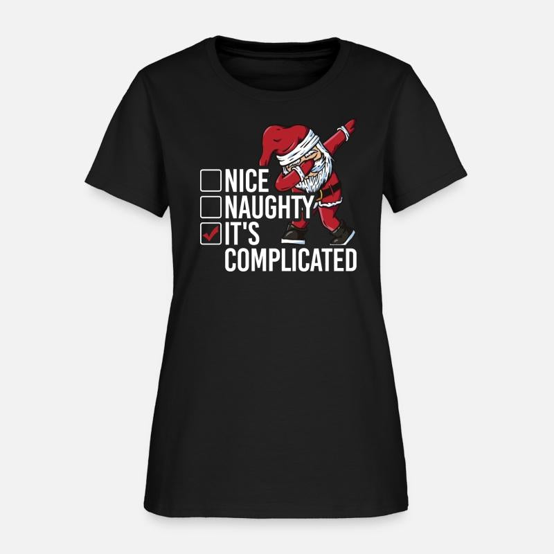 Christmas Nice Naughty It's Complicated Santa