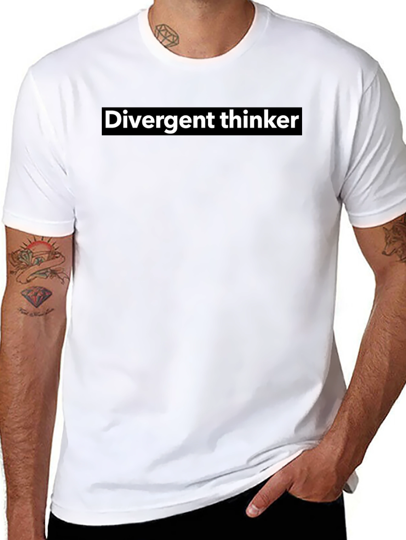 Divergent Thinker Graphic Tee - Black