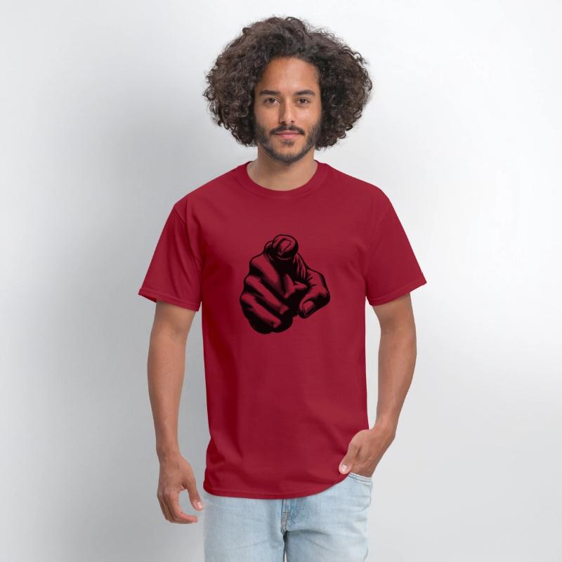 Classic Hand Position Precise Index Finger Gesture