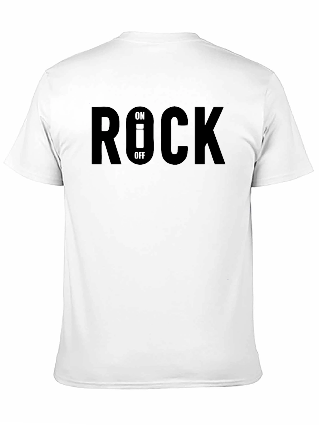 Rock On/Off Black Graphic Tee
