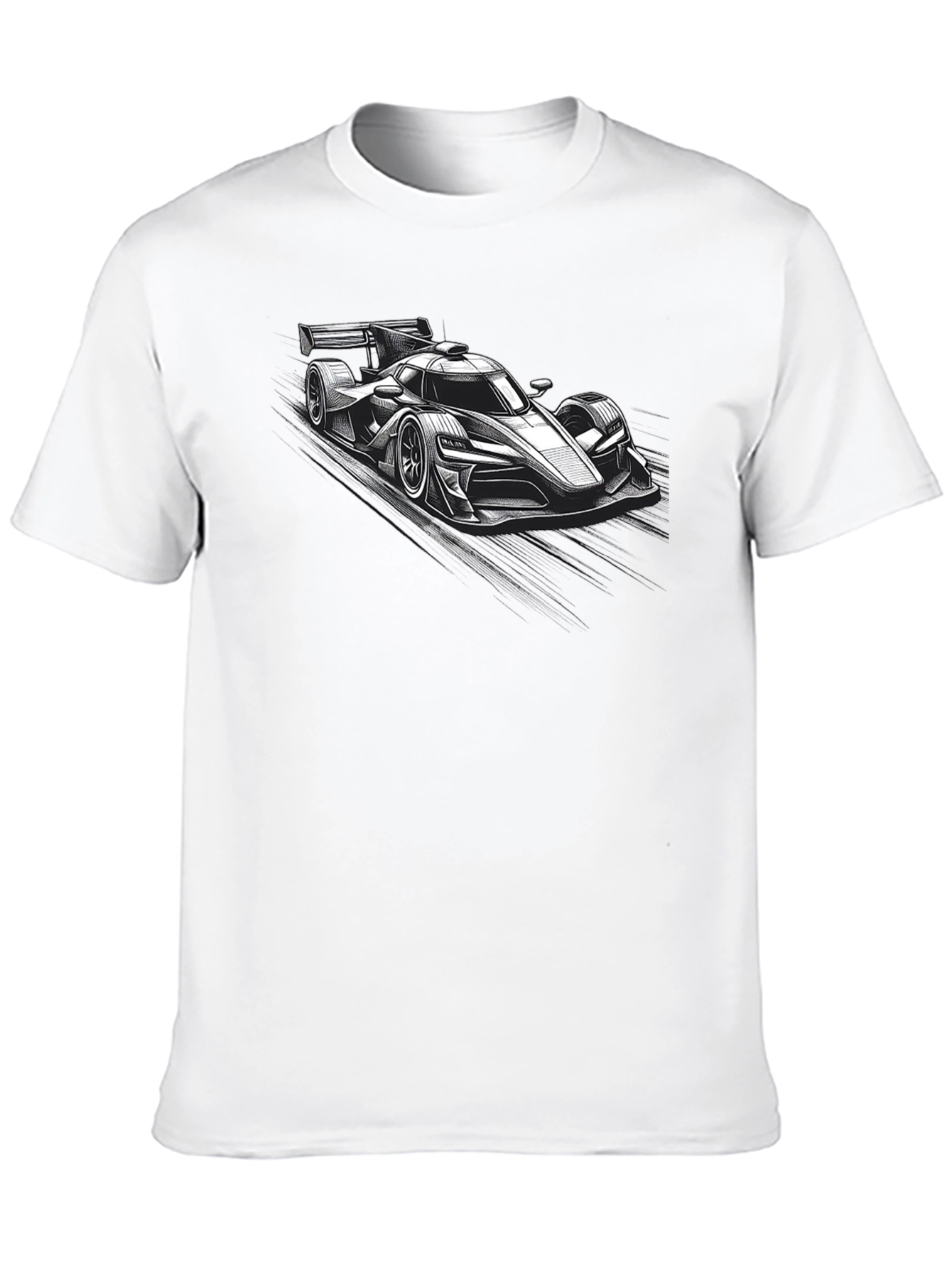 Racing Car Graphic Black T-Shirt