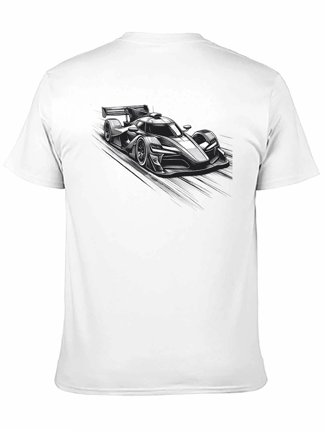 Racing Car Graphic Black T-Shirt