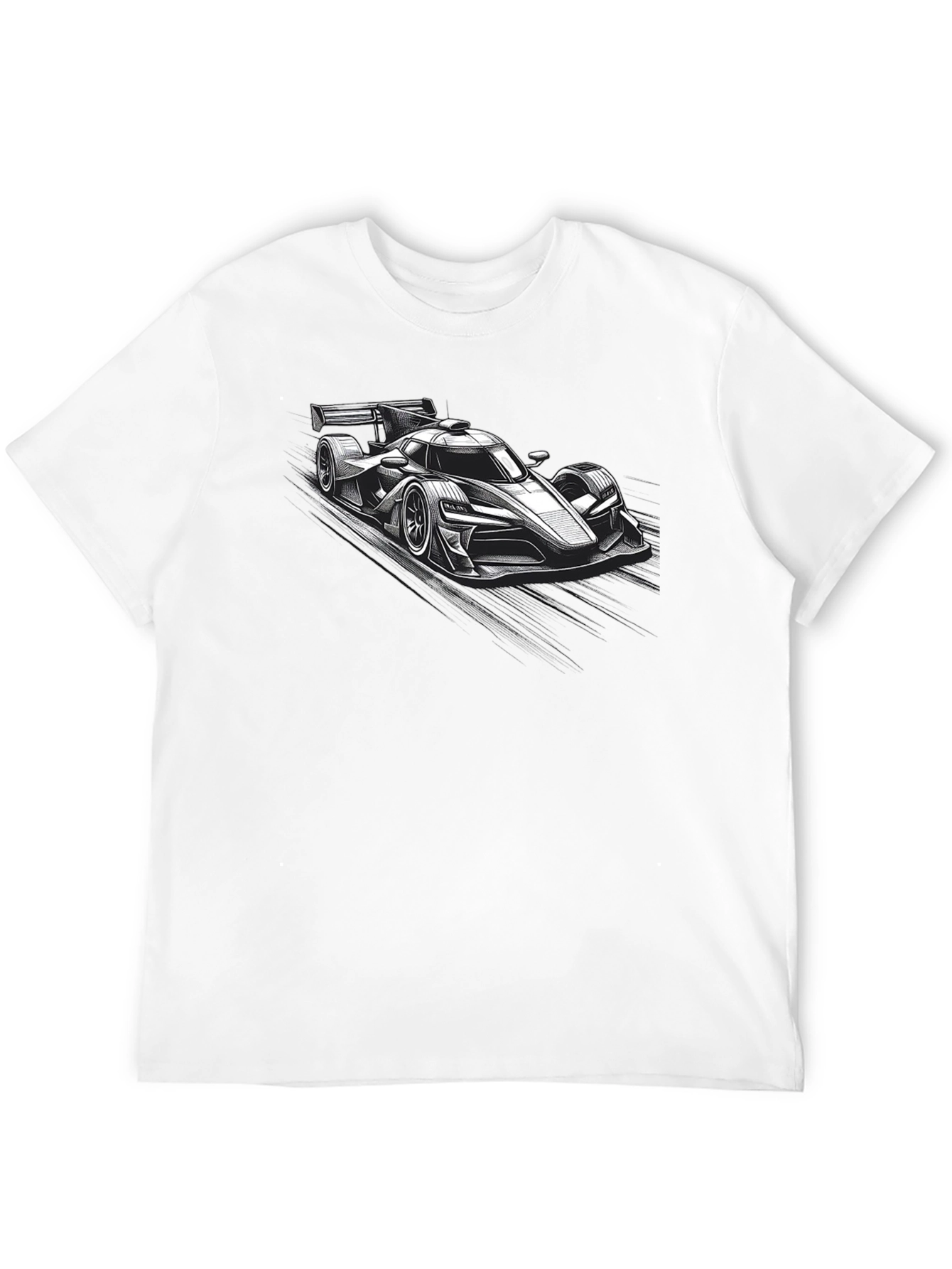 Racing Car Graphic Black T-Shirt