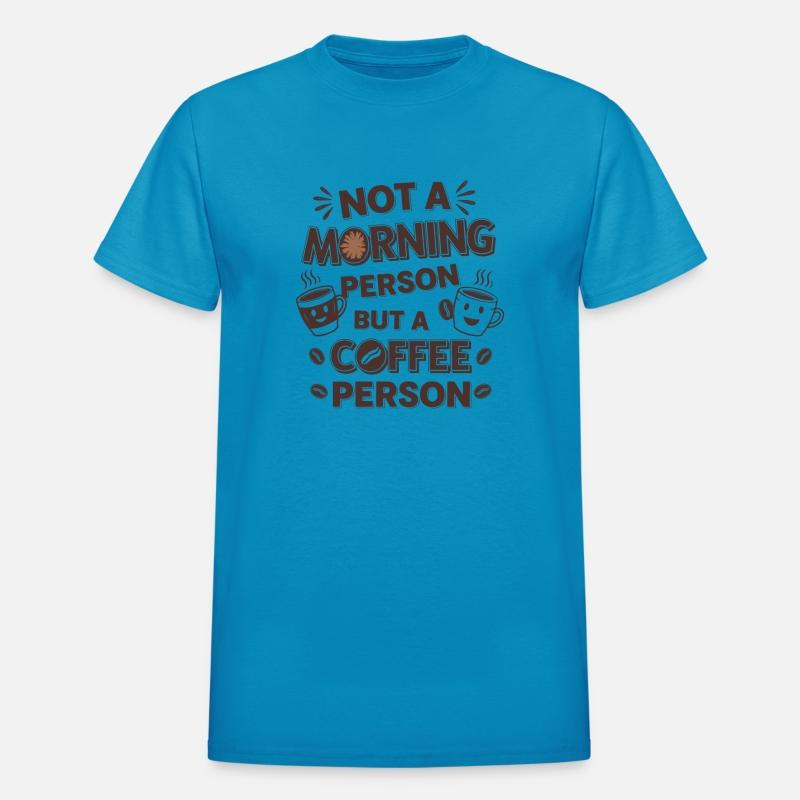Coffee funny tee design with morning rutine