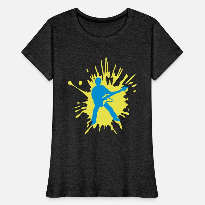 color blob party guitarist