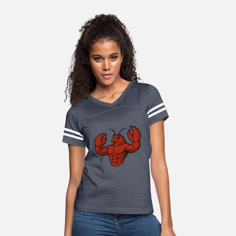 Crab lobster fitness workout cartoon strong biceps