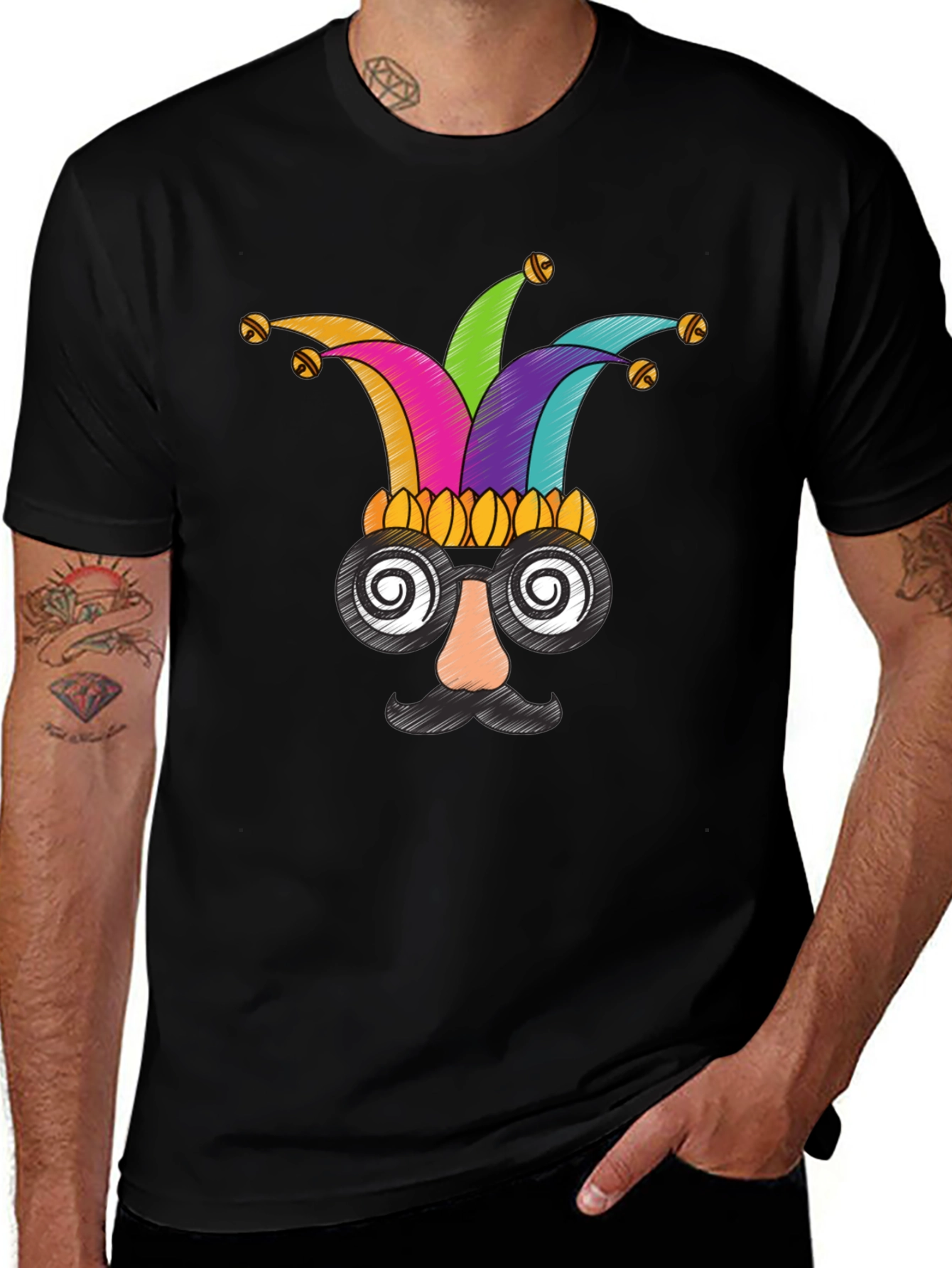 Novelty Jester Face T-Shirt
