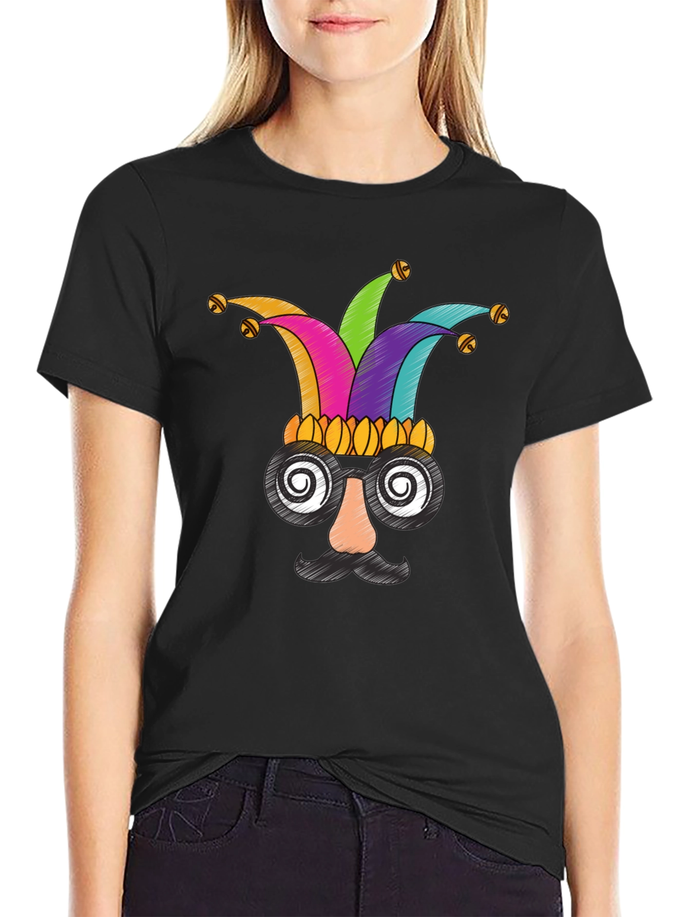 Novelty Jester Face T-Shirt