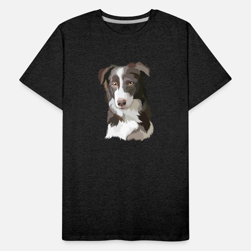 Cute Border Collie Dog Watercolor Painting