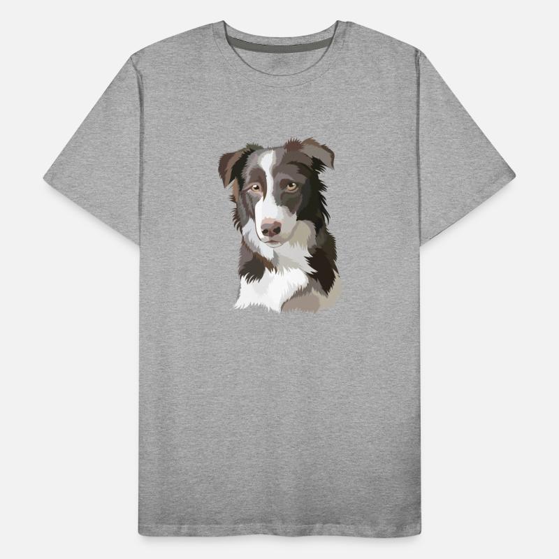 Cute Border Collie Dog Watercolor Painting