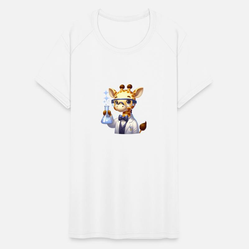 Cute Giraffe Scientist