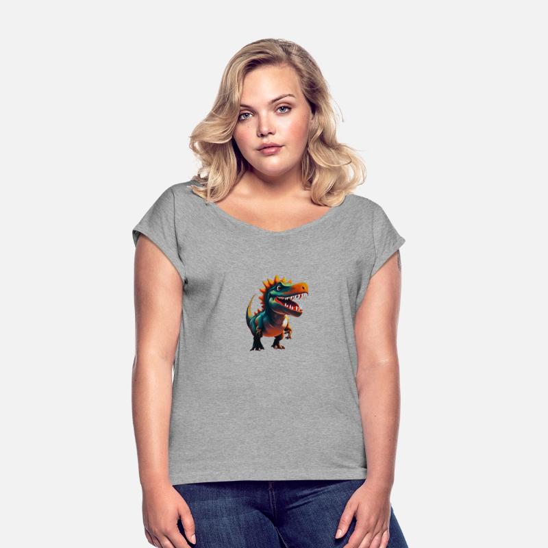 Cute Smiling Cartoon Dinosaur