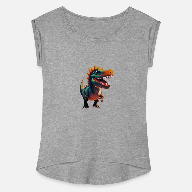Cute Smiling Cartoon Dinosaur
