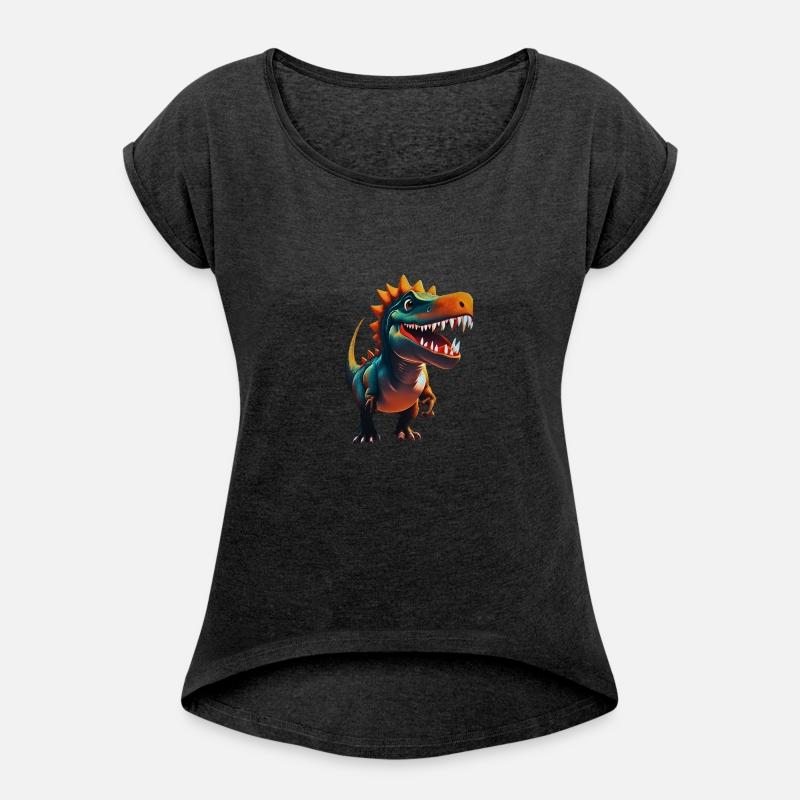 Cute Smiling Cartoon Dinosaur