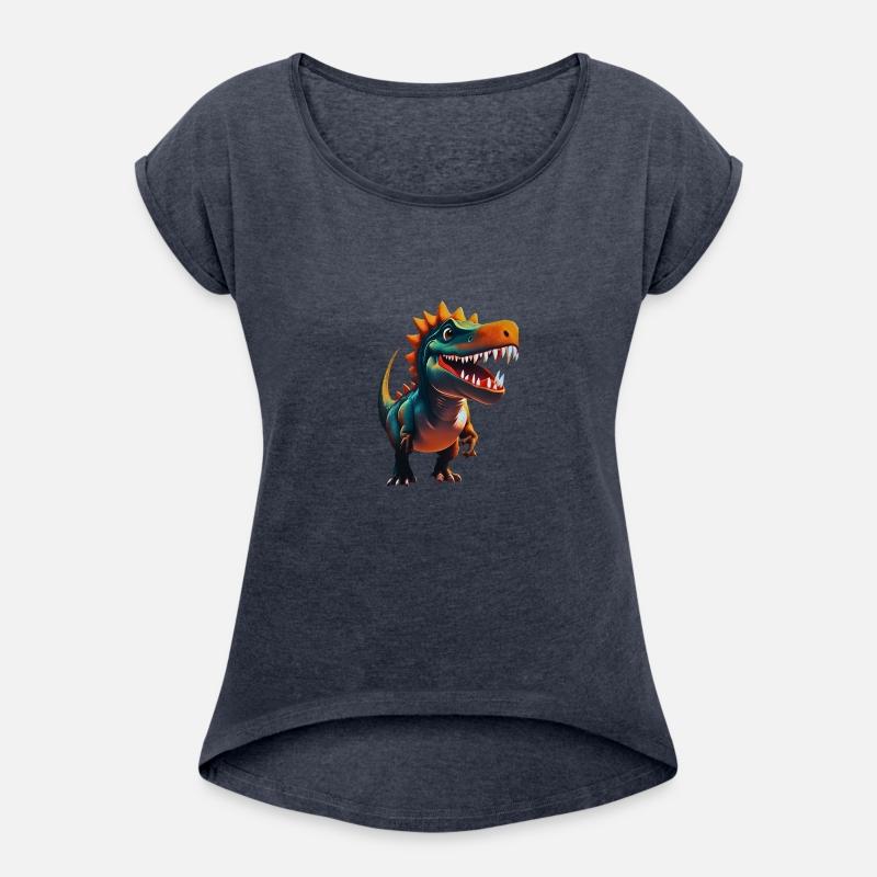 Cute Smiling Cartoon Dinosaur