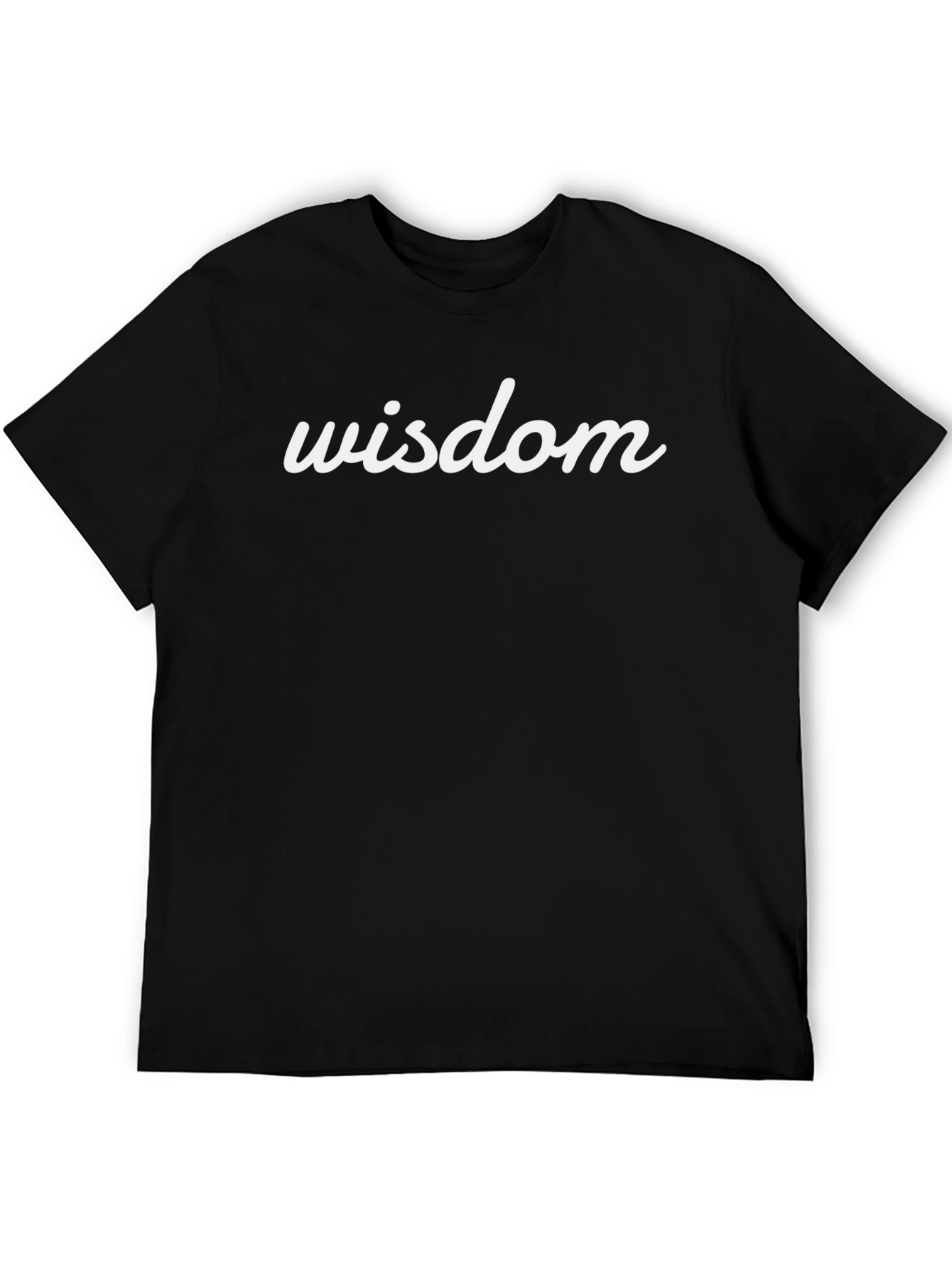 Wisdom Graphic Tee - Stylish Black T-Shirt